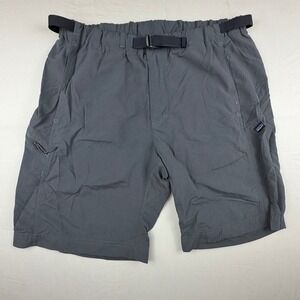 Patagonia Gi III Shorts Hiking Outdoor Mens M Gray Solid Belted Nylon 10 Inseam